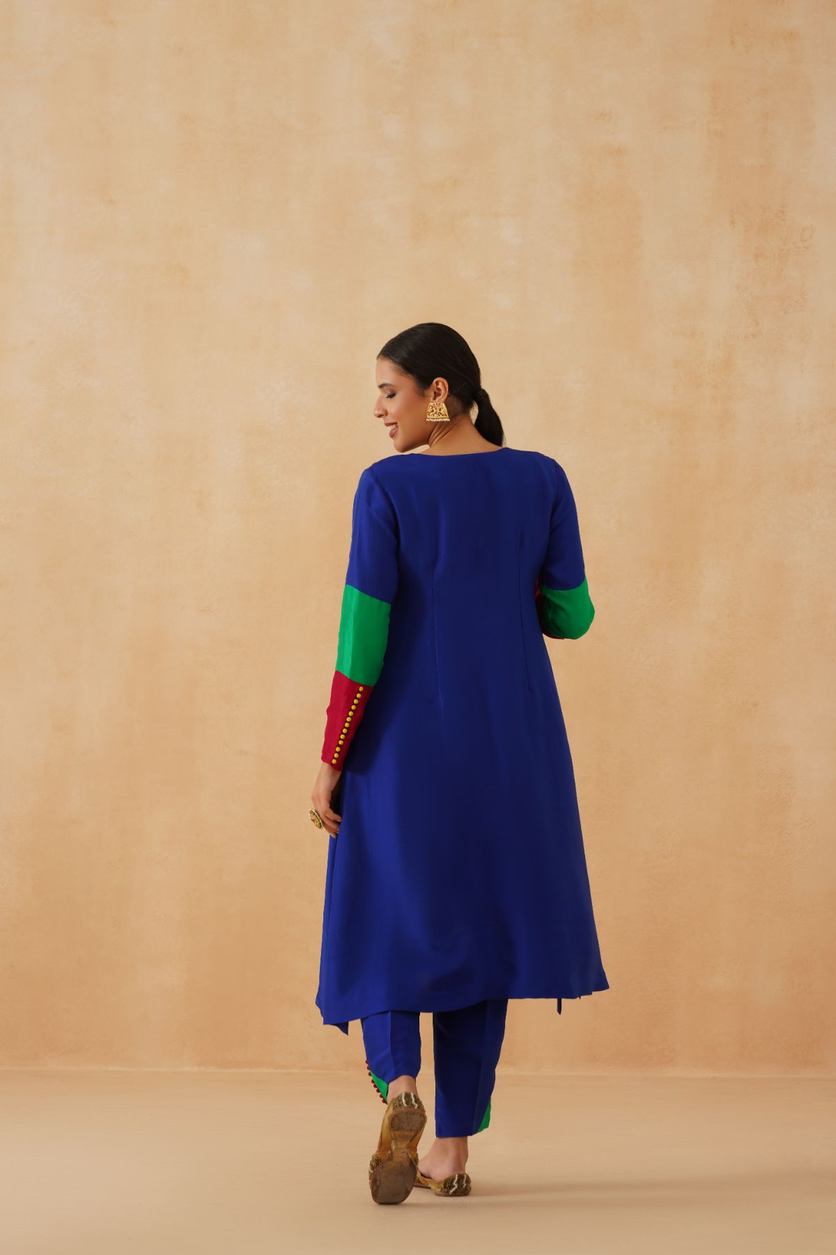 Blue Braid Kurta Set